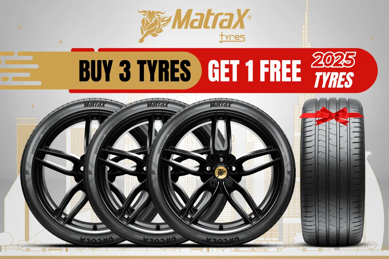 Buy 3 Matrax tyres online and get 1 free in UAE